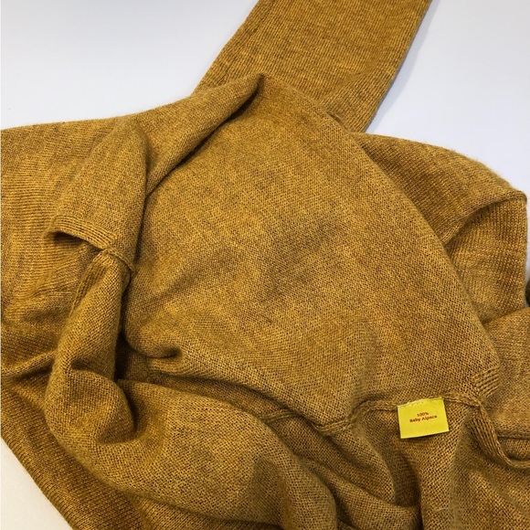 Kuna Baby Alpaca Sweater, Mustard/Gold, Pullover, V Neck, Sz S - Picture 7 of 13
